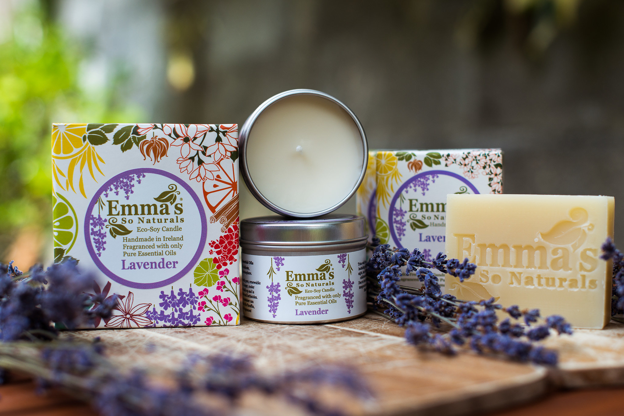Emma's So Naturals Lavender Soy Candle & Soap Collection