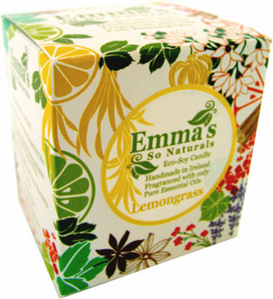 Emma's So Naturals Lemongrass Tumbler Candle Box
