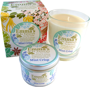 Emma's So Naturals Mint Crisp Glass Tumbler, Box & Tin