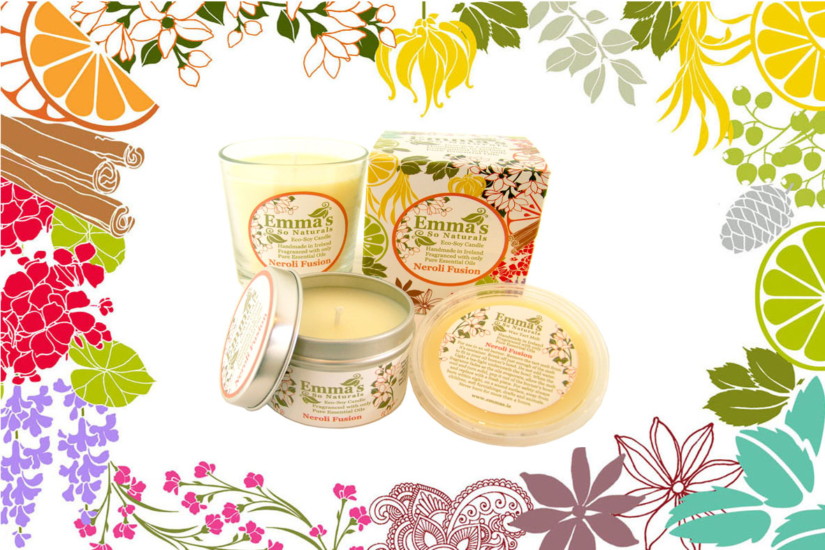 Emma's So Naturals Eco-Soy Candles Banner Neroli Candles Collection