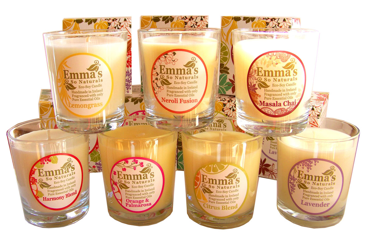 Emma’s So Naturals Eco Soy Candles Fragranced with Only Pure Essential Oils Tumbler Candles Collection