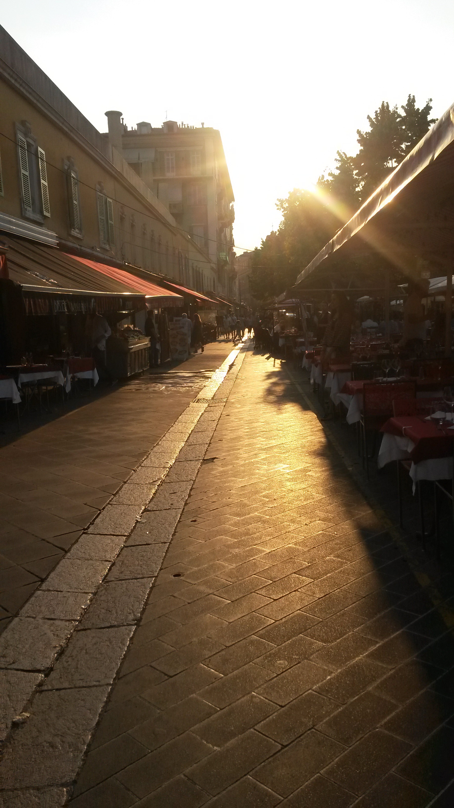 Sunset Cours Saleyas, Nice, France
