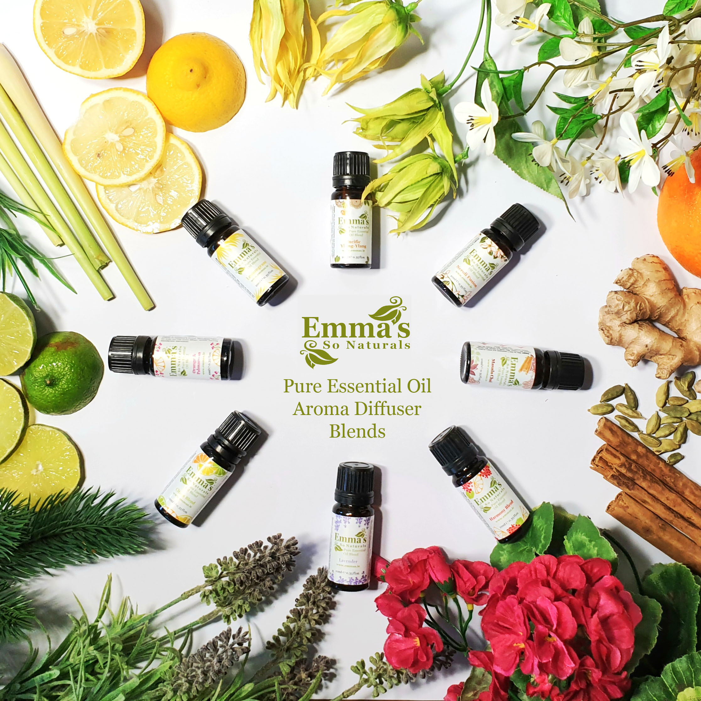 Emma's Aroma Diffuser Oil Collection