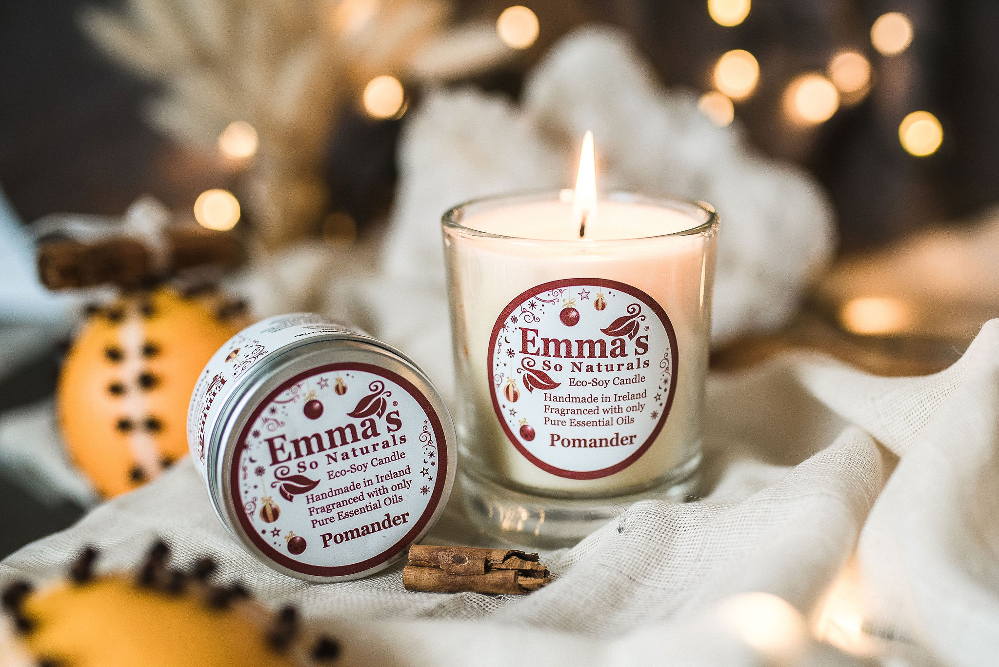 Emma's So Naturals Pomander Candle Collection